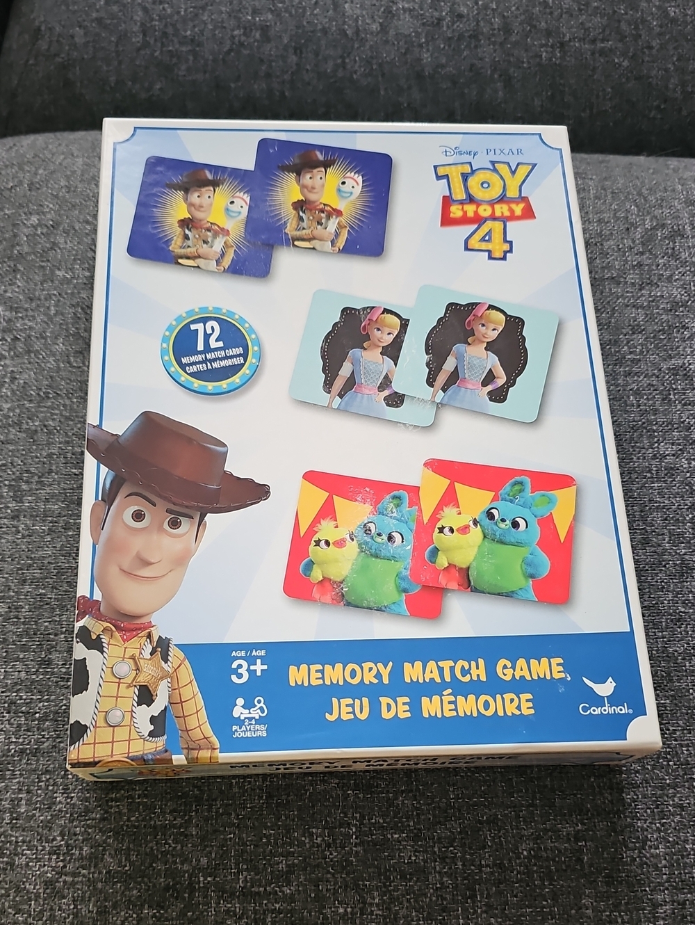 Toy Story 4 Memory Match Game - Blue